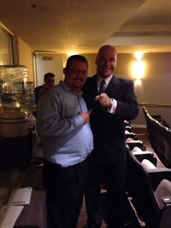 Tim Johnson with Marshall Silver (Famous Hypnotist)
